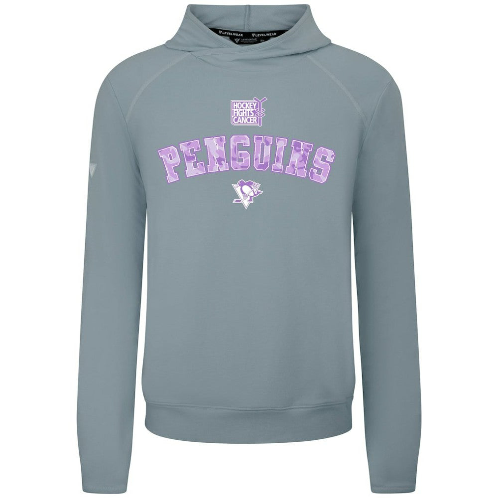 Pittsburgh Penguins Levelwear Hockey Fights Cancer Mandate Tri-Blend Hoodie - NHL Hoodies