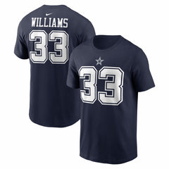 Dallas Cowboys Javonte Williams Name & Number T-Shirt | NFL Discount
