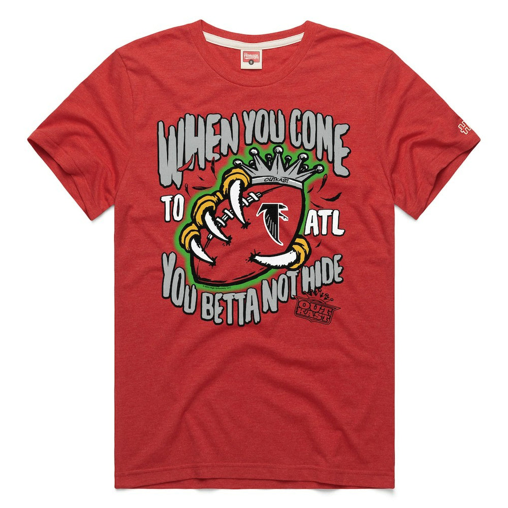 Atlanta Falcons x OutKast Homage Unisex You Betta Not Hide Tri-Blend T-Shirt | NFL Outlet