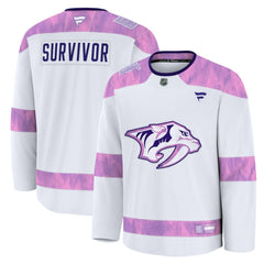 Nashville Predators Fanatics Hockey Fights Cancer Survivor Practice Jersey - NHL Jerseys