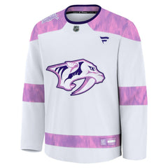 Nashville Predators Fanatics Hockey Fights Cancer Survivor Practice Jersey - NHL Jerseys