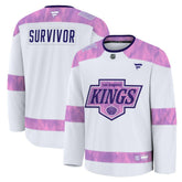 Los Angeles Kings Fanatics Hockey Fights Cancer Survivor Practice Jersey - NHL Jerseys