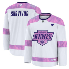 Los Angeles Kings Fanatics Hockey Fights Cancer Survivor Practice Jersey - NHL Jerseys