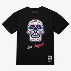 Los Angeles Angels Mitchell & Ness Women's Sugar Skull Boxy T-Shirt - MLB T-shirts