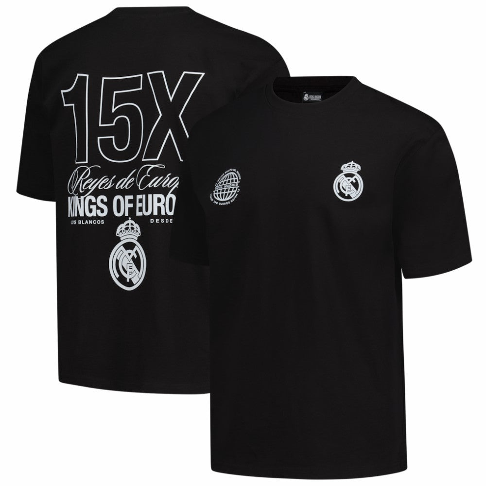 Real Madrid Peace Collective Unisex European Champions Heavyweight T-Shirt