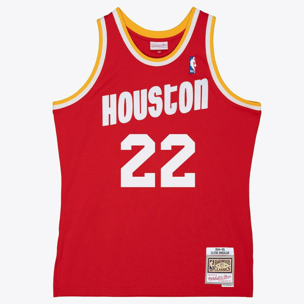 Red Clyde Drexler Houston Rockets 1994/95 Swingman Jersey | NBA