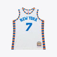 White Carmelo Anthony New York Knicks 2015-16 Hardwood Classics Authentic Jersey | NBA