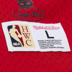 Red Scottie Pippen Chicago Bulls Mesh Name & Number Short Sleeve Hoodie sale | NBA