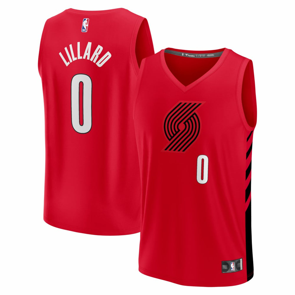 Red Damian Lillard Portland Trail Blazers Fast Break Replica Jersey | NBA