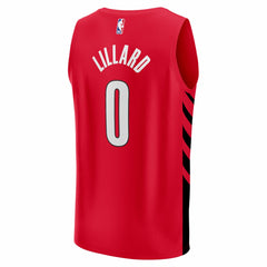 Red Damian Lillard Portland Trail Blazers Fast Break Replica Jersey | NBA