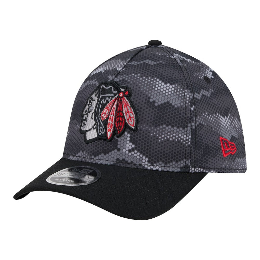 Chicago Blackhawks New Era Zero Dark 39THIRTY Flex Hat - NHL Hats