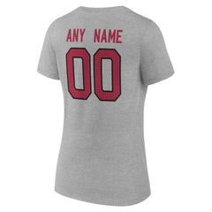 Arizona Cardinals Women's Team Authentic Personalized Name & Number V-Neck T-Shirt | NFL Sale