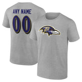 Baltimore Ravens Team Authentic Personalized Name & Number T-Shirt | NFL US