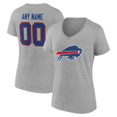 Buffalo Bills Women's Team Authentic Personalized Name & Number V-Neck T-Shirt | NFL Sale