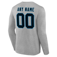 Carolina Panthers Team Authentic Personalized Name & Number Long Sleeve T-Shirt | NFL US