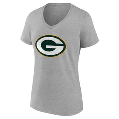 Green Bay Packers Women's Team Authentic Personalized Name & Number V-Neck T-Shirt | NFL New
