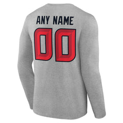 Houston Texans Team Authentic Personalized Name & Number Long Sleeve T-Shirt | NFL Online