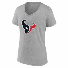 Houston Texans Women's Team Authentic Personalized Name & Number V-Neck T-Shirt | NFL New