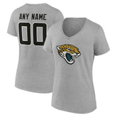 Jacksonville Jaguars Women's Team Authentic Personalized Name & Number V-Neck T-Shirt | NFL Online