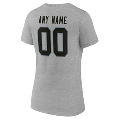 Las Vegas Raiders Women's Team Authentic Personalized Name & Number V-Neck T-Shirt | NFL Discount