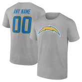 Los Angeles Chargers Team Authentic Personalized Name & Number T-Shirt | NFL Sale