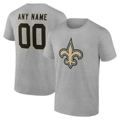 New Orleans Saints Team Authentic Personalized Name & Number T-Shirt | NFL US