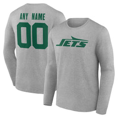 New York Jets Team Authentic Personalized Name & Number Long Sleeve T-Shirt | NFL US