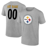 Pittsburgh Steelers Team Authentic Personalized Name & Number T-Shirt | NFL Sale