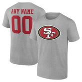 San Francisco 49ers Team Authentic Personalized Name & Number T-Shirt | NFL Discount