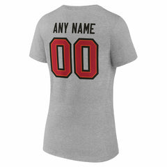 Tampa Bay Buccaneers Women's Team Authentic Personalized Name & Number V-Neck T-Shirt | NFL New