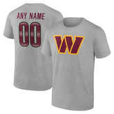 Washington Commanders Team Authentic Personalized Name & Number T-Shirt | NFL US