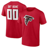 Atlanta Falcons Team Authentic Personalized Name & Number T-Shirt | NFL Sale