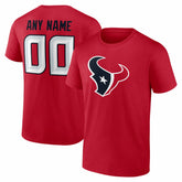 Houston Texans Team Authentic Personalized Name & Number T-Shirt | NFL Outlet
