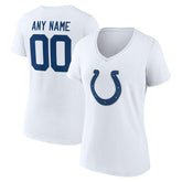 Indianapolis Colts Women's Team Authentic Personalized Name & Number V-Neck T-Shirt | NFL US