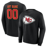 Kansas City Chiefs Team Authentic Personalized Name & Number Sweatshirt | NFL Hot