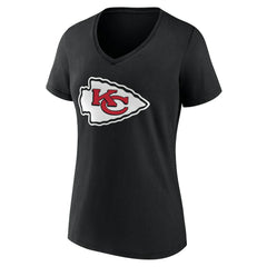 Kansas City Chiefs Women's Team Authentic Personalized Name & Number V-Neck T-Shirt | NFL Sale