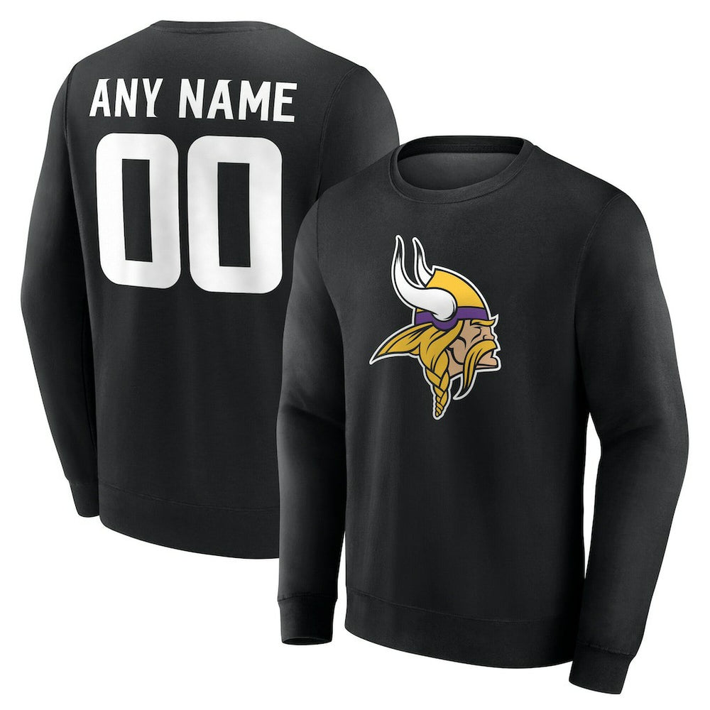 Minnesota Vikings Team Authentic Personalized Name & Number Sweatshirt | NFL Online