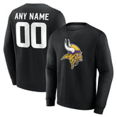 Minnesota Vikings Team Authentic Personalized Name & Number Sweatshirt | NFL Online