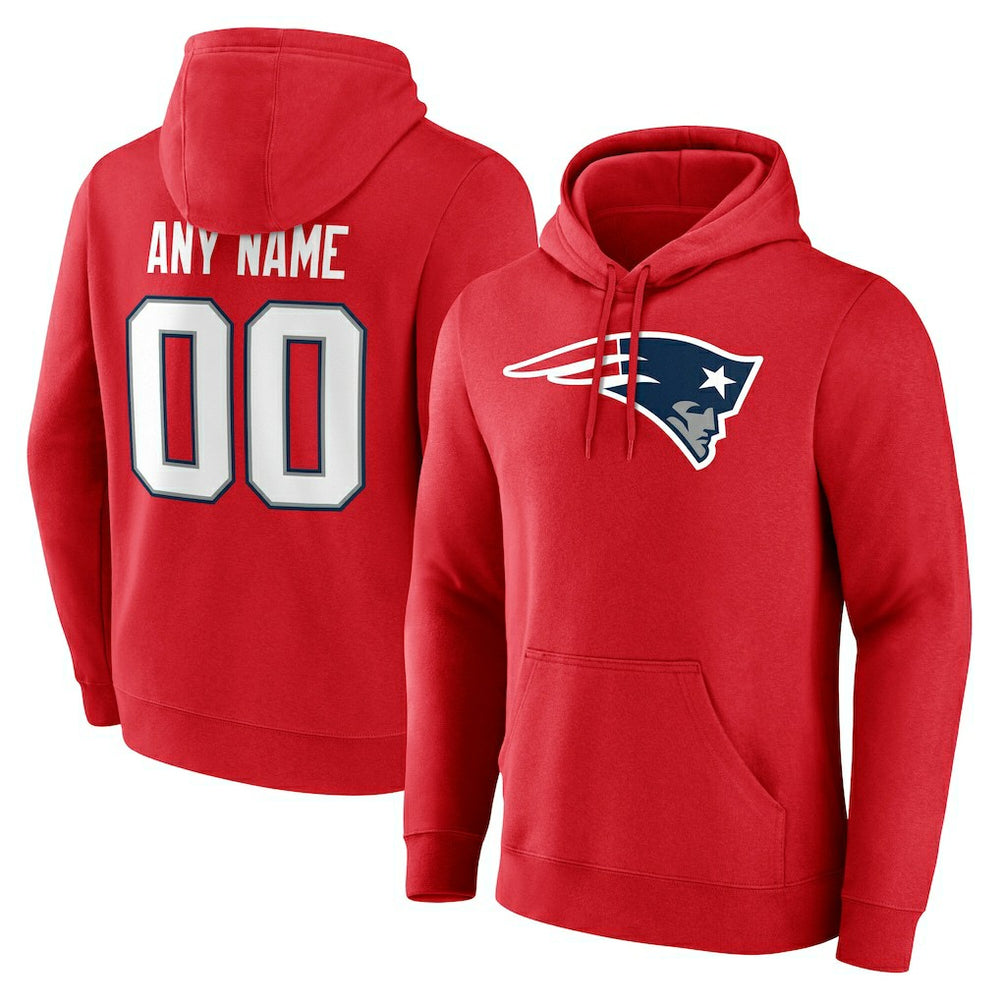 New England Patriots Team Authentic Personalized Name & Number Hoodie | NFL Near me