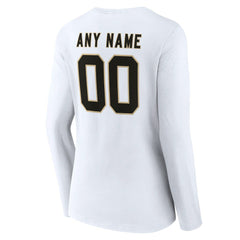 New Orleans Saints Women's Team Authentic Personalized Name & Number Long Sleeve V-Neck T-Shirt | NFL Outlet