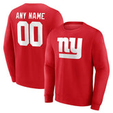 New York Giants Team Authentic Personalized Name & Number Sweatshirt | NFL Outlet