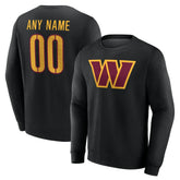 Washington Commanders Team Authentic Personalized Name & Number Sweatshirt | NFL New