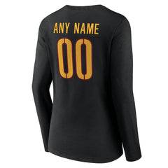 Washington Commanders Women's Team Authentic Personalized Name & Number Long Sleeve V-Neck T-Shirt | NFL Hot