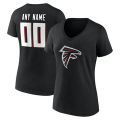 Atlanta Falcons Women's Team Authentic Personalized Name & Number V-Neck T-Shirt | NFL Near me