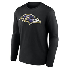 Baltimore Ravens Team Authentic Personalized Name & Number Long Sleeve T-Shirt | NFL Sale