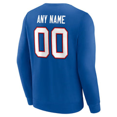 Buffalo Bills Team Authentic Personalized Name & Number Sweatshirt | NFL Outlet