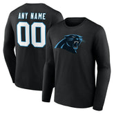 Carolina Panthers Team Authentic Personalized Name & Number Long Sleeve T-Shirt | NFL Outlet