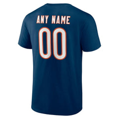Chicago Bears Team Authentic Personalized Name & Number T-Shirt | NFL Discount