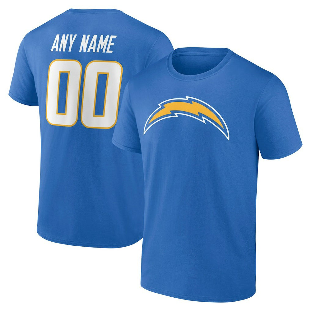 Los Angeles Chargers Team Authentic Personalized Name & Number T-Shirt | NFL Online