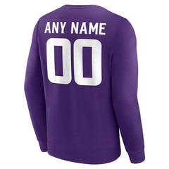 Minnesota Vikings Team Authentic Personalized Name & Number Sweatshirt | NFL Outlet